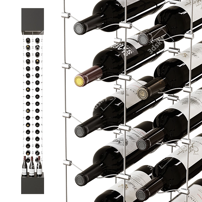 Wine Rack Stand 3D model image 2