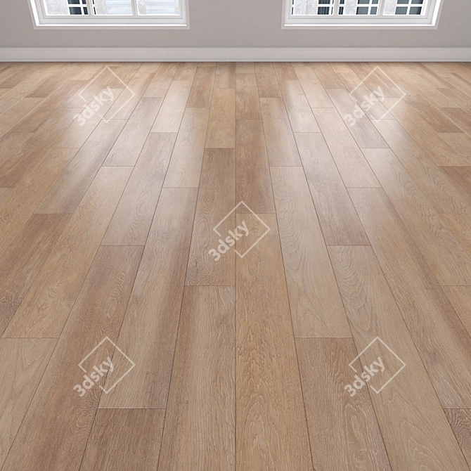 Oak Parquet Collection - Three Varieties 3D model image 2