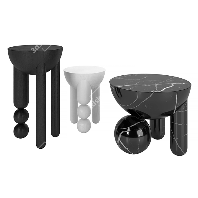 Bohinc Profiterole Occasional Tables Set 3D model image 6