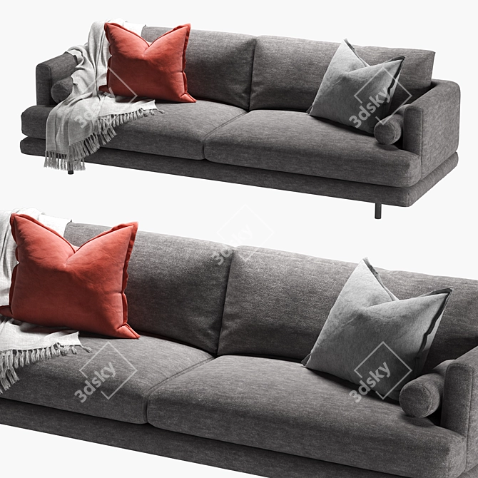Modern Contemporary Mercury Sofa Set 3D model image 6
