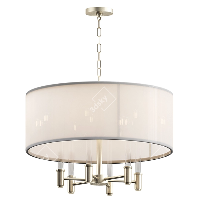 Dupont 5 Round Pendant Light 3D model image 2
