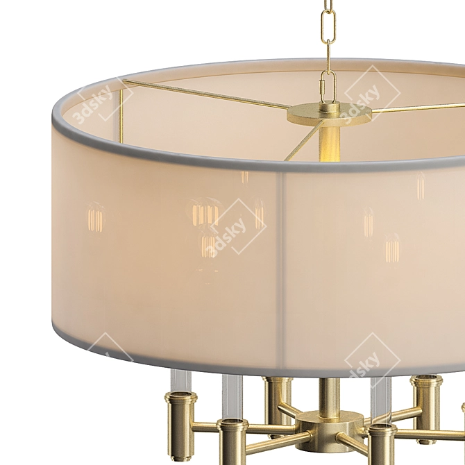 Dupont 5 Round Pendant Light 3D model image 3