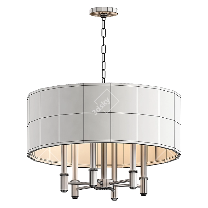 Dupont 5 Round Pendant Light 3D model image 1