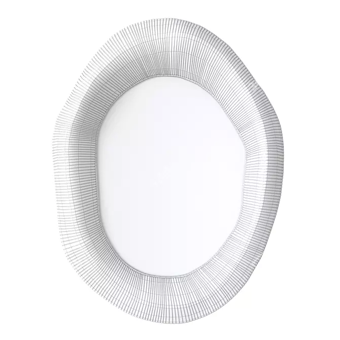 Whitewash Ravenna Mirror, Elegant Décor 3D model image 3