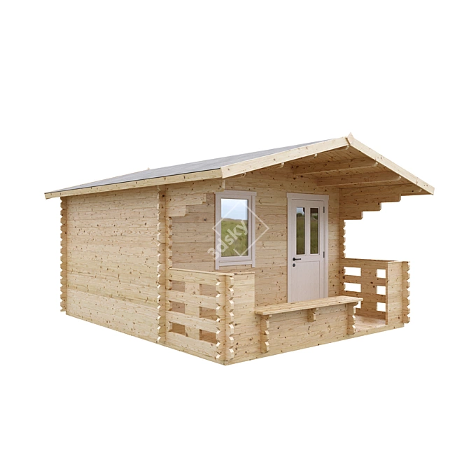 Garden Shed 3: Spacious Retreat 3D model image 1