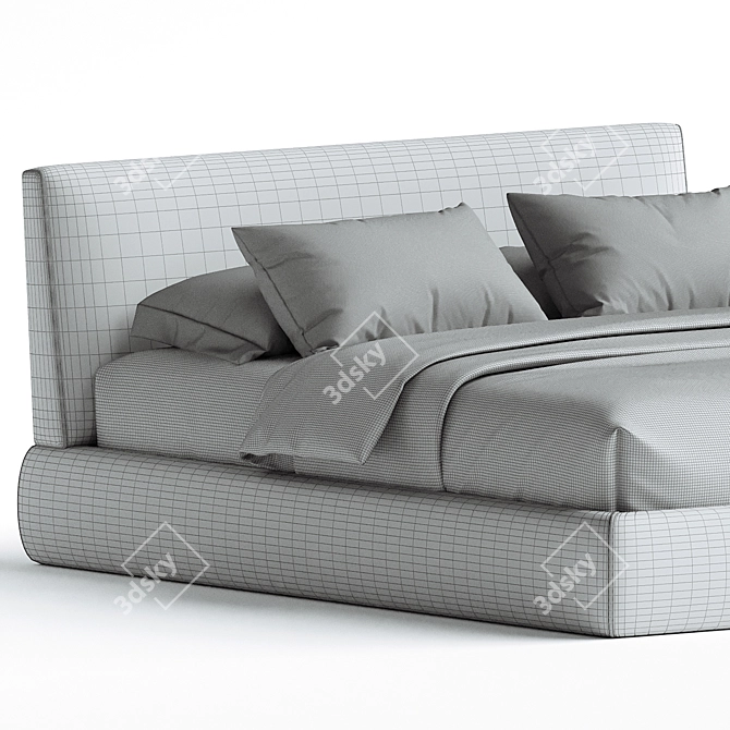 Modern Storage Bed: SOHO Berto 3D model image 3