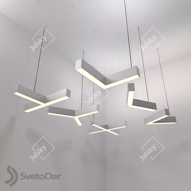Versatile LIGNA MODUL Lighting Fixtures 3D model image 1
