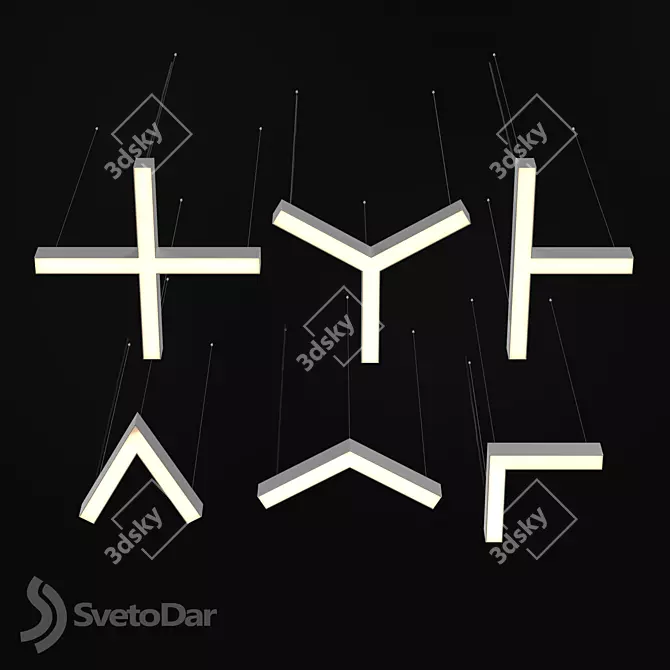 Versatile LIGNA MODUL Lighting Fixtures 3D model image 9