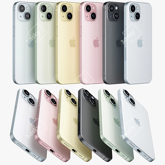 iPhone 15 Render Model Upgrade 3D model image 4