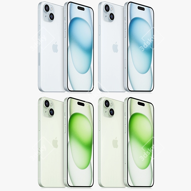  Apple iPhone 15 Plus Renders 3D model image 2