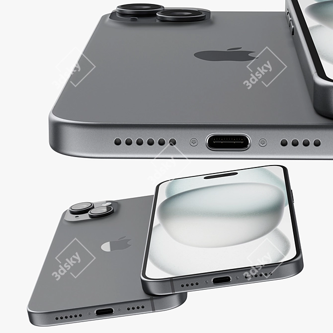  Apple iPhone 15 Plus Renders 3D model image 5