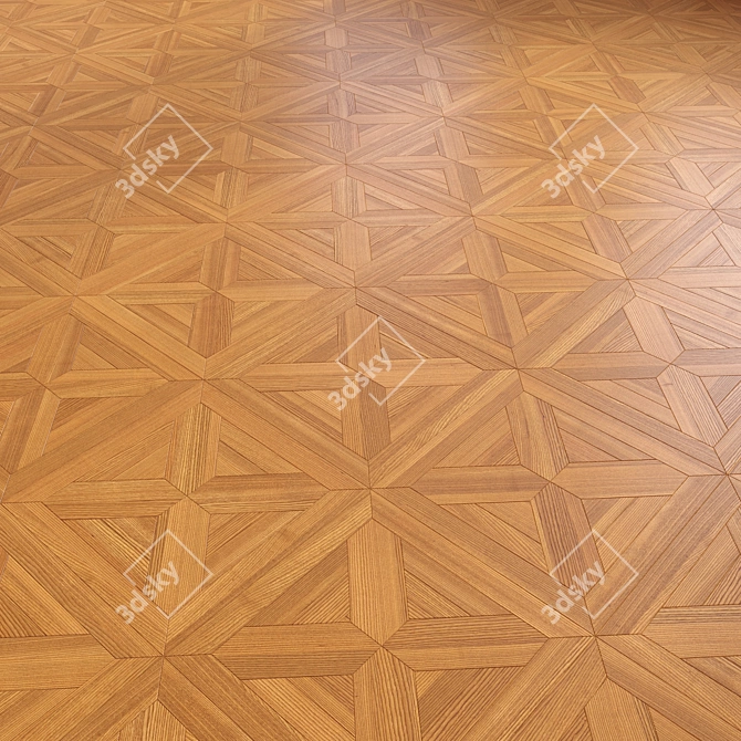 Versatile High-Quality 3D Wooden Flooring 3D model image 1