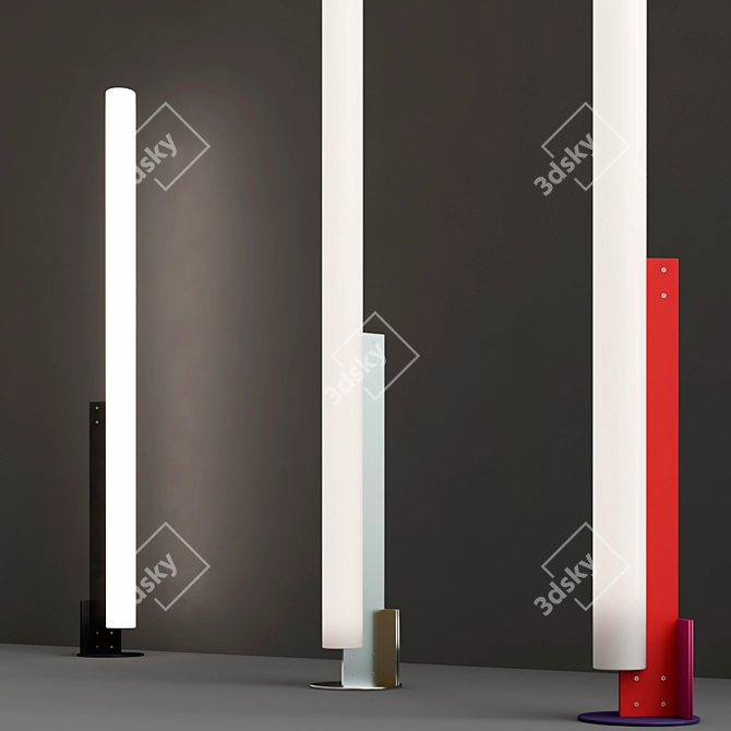 Designer LED Floor Lamp 2023 3D model image 2