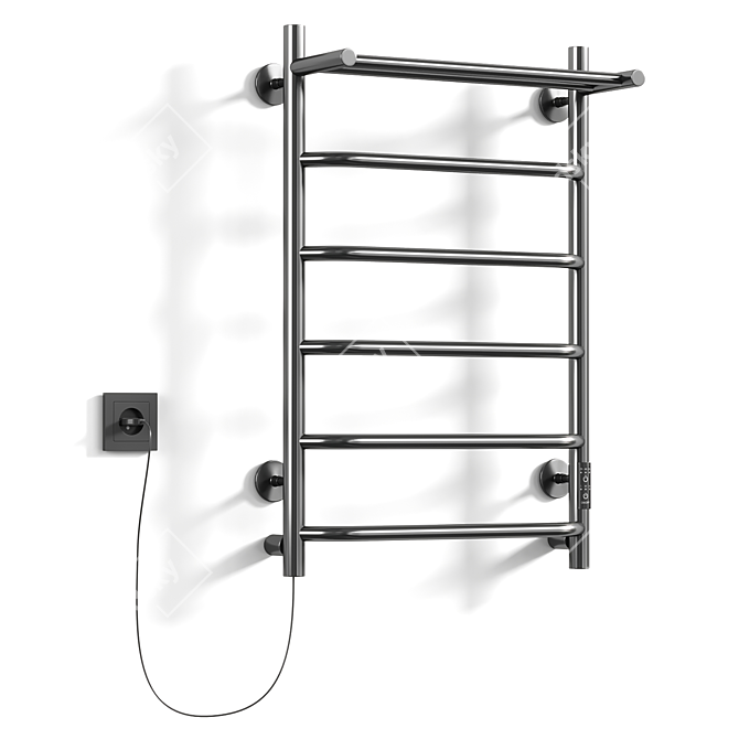 Altasan Electric Towel Warmer 80x50 Black 3D model image 1