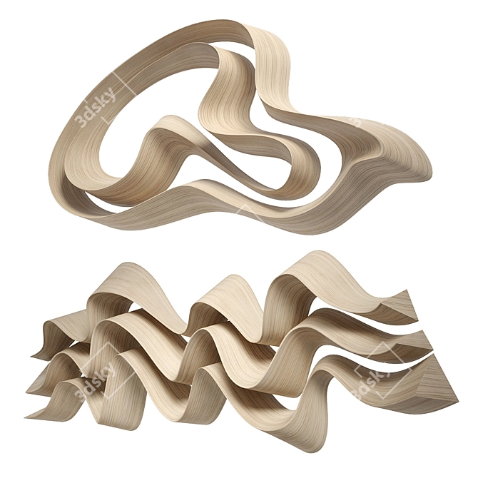 Abstract Art Hyper Zoom Sculpture 3D model image 2