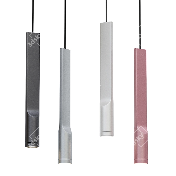 Minimalist Hanging Light Fixture 3D model image 1