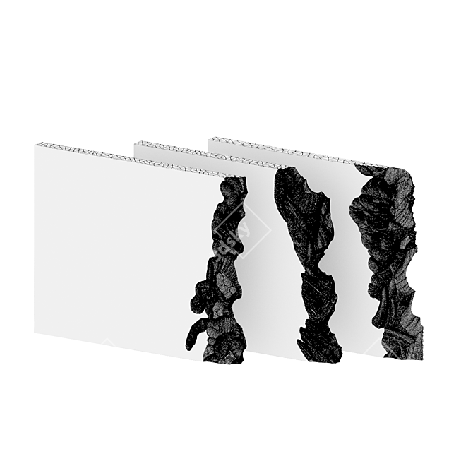 Decorative Gypsum Elements Set 3D model image 3