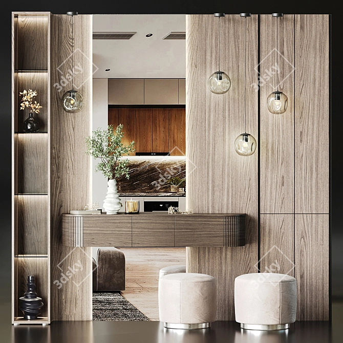 Corona Render-Ready Foyer Set 3D model image 31