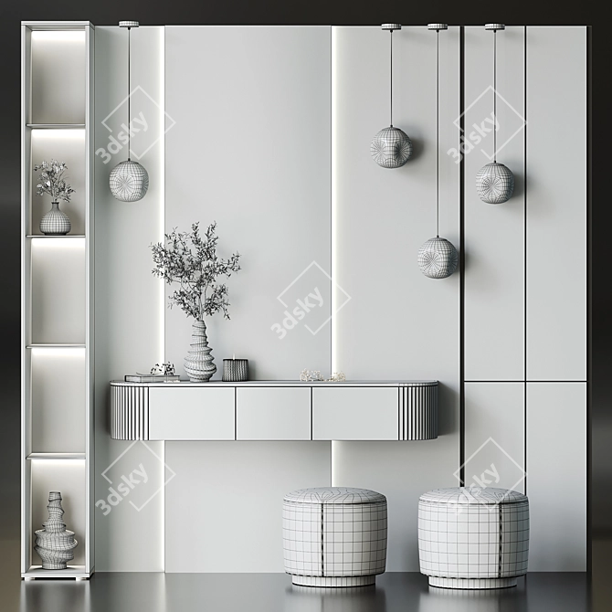 Corona Render-Ready Foyer Set 3D model image 35