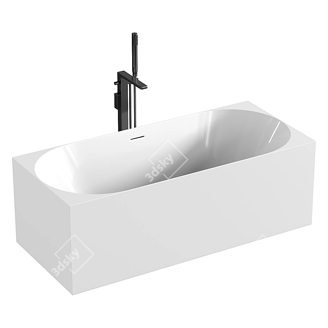 Abber AB9281 Acrylic Bathtub 3D model image 1