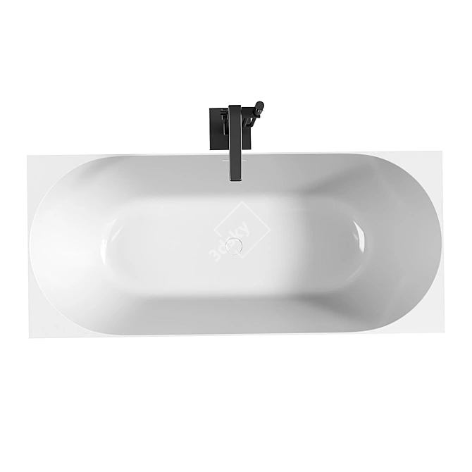 Abber AB9281 Acrylic Bathtub 3D model image 2