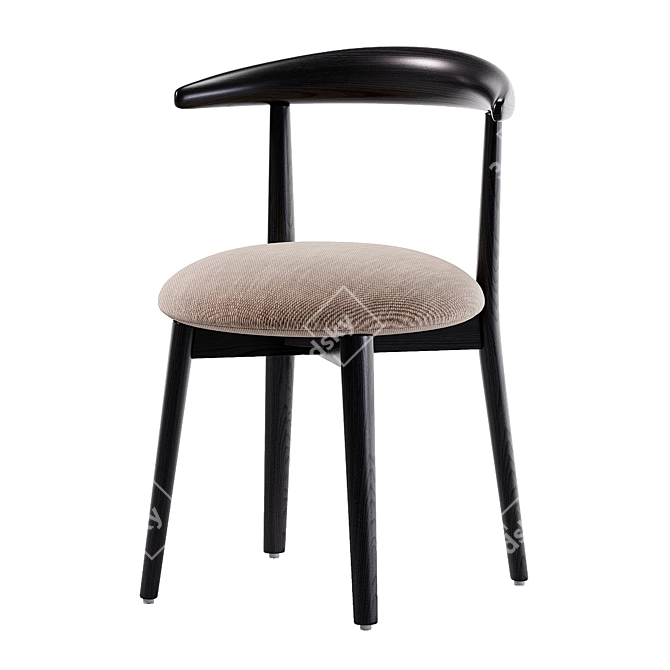 Wittmann CARINZIA Ash Chair: 3D-Rendered Modern Design 3D model image 2