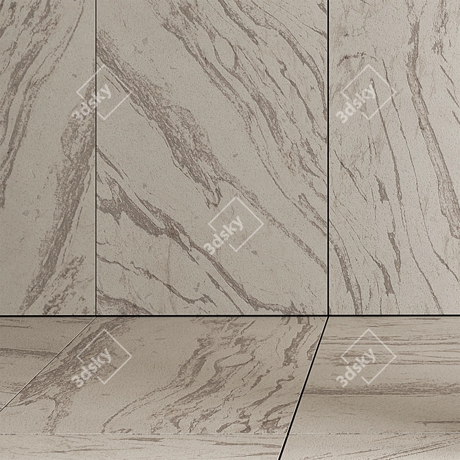 Slab Stone Tile 10 Material 3D model image 2