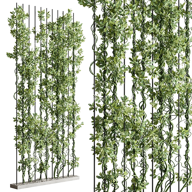 Green Oasis Partition Set 3D model image 3