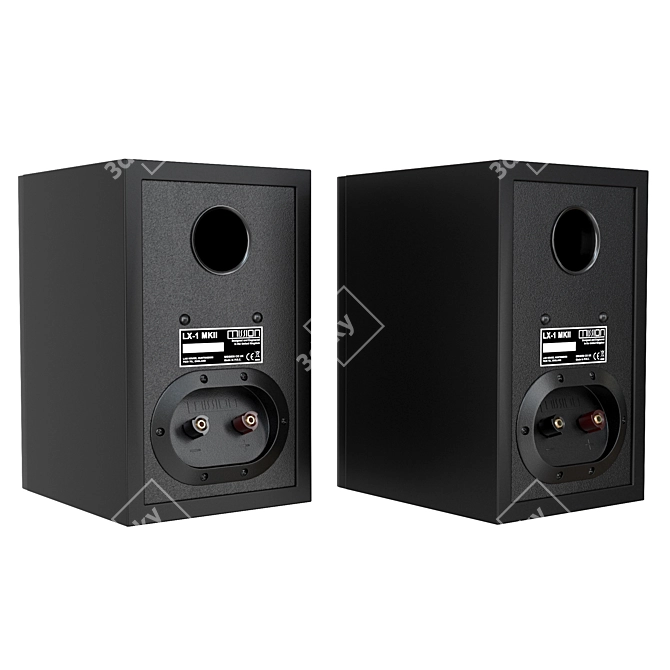 Sleek Mission LX-1 MKII Speakers 3D model image 2