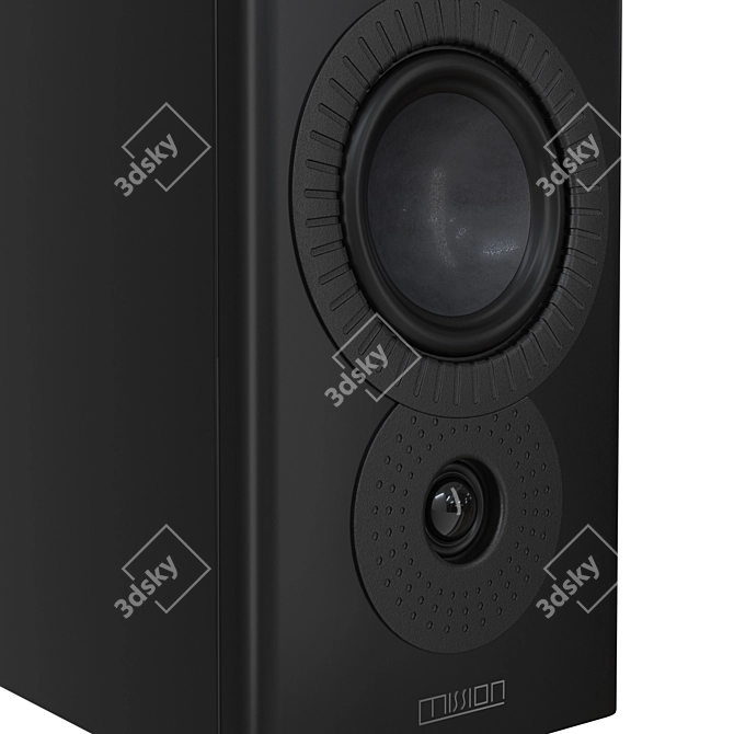 Sleek Mission LX-1 MKII Speakers 3D model image 5