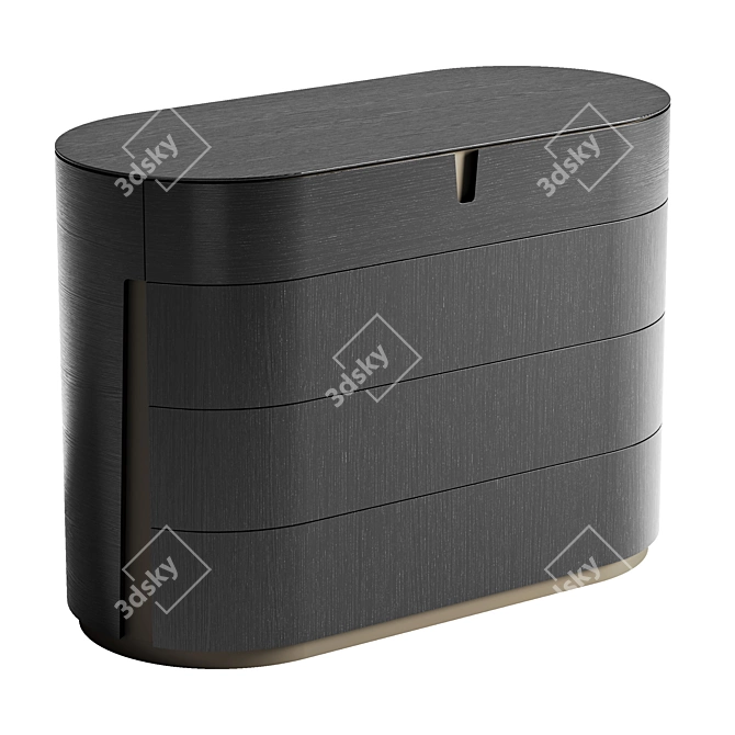 Sleek Tylsa Dresser in 6 Materials 3D model image 5