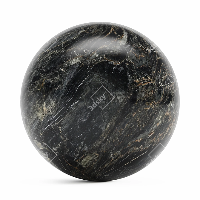High Detail Marble Stone Texture 3D model image 1
