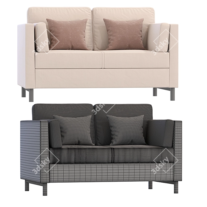 Modern Kela Divan Sofa Set 3D model image 4