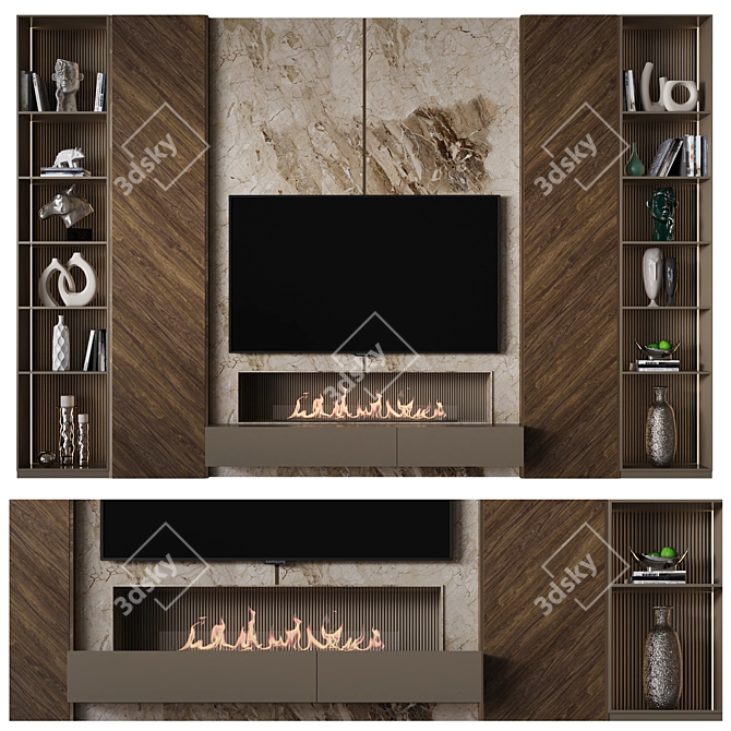 Wall Mounted TV Bracket 37 3D model image 1
