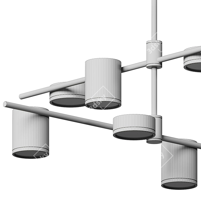 Modern Nature-Inspired Light Fixture 3D model image 4