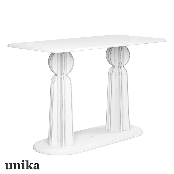 Kaktus Black Rectangular Table 3D model image 6