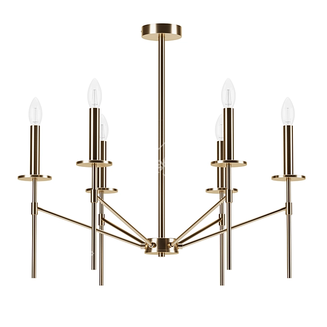 Eurosvet Anders Pendant Chandeliers 3D model image 2