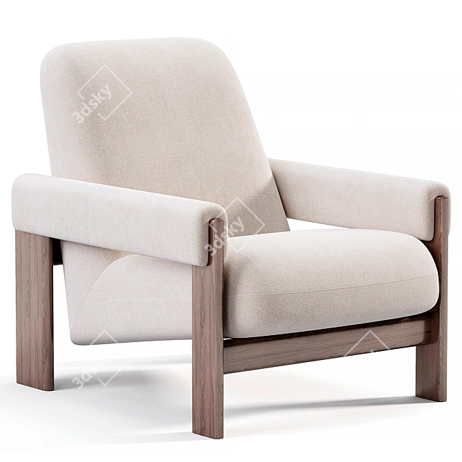 Modern Nils Chair Set 3D model image 2