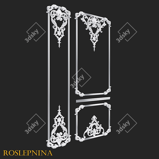 ORNATE BERGAMO Frame by RosLepnina 3D model image 1