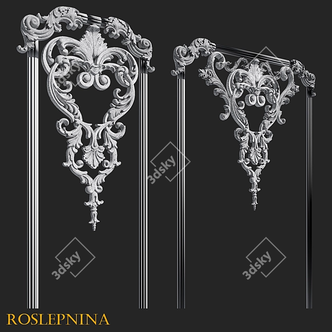 ORNATE BERGAMO Frame by RosLepnina 3D model image 4