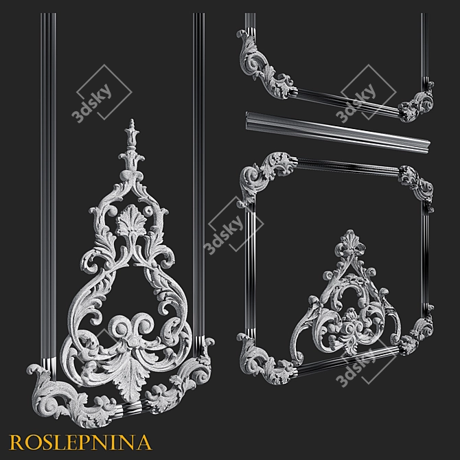 ORNATE BERGAMO Frame by RosLepnina 3D model image 5