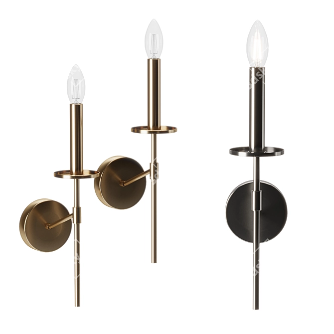 Eurosvet Anders Wall Sconce 3D model image 1