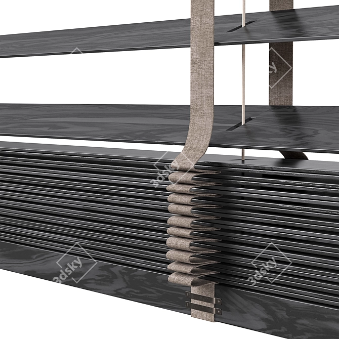 Wooden Blinds Set 24, 150-200cm 3D model image 4