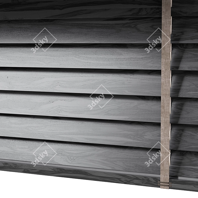 Wooden Blinds Set 24, 150-200cm 3D model image 5