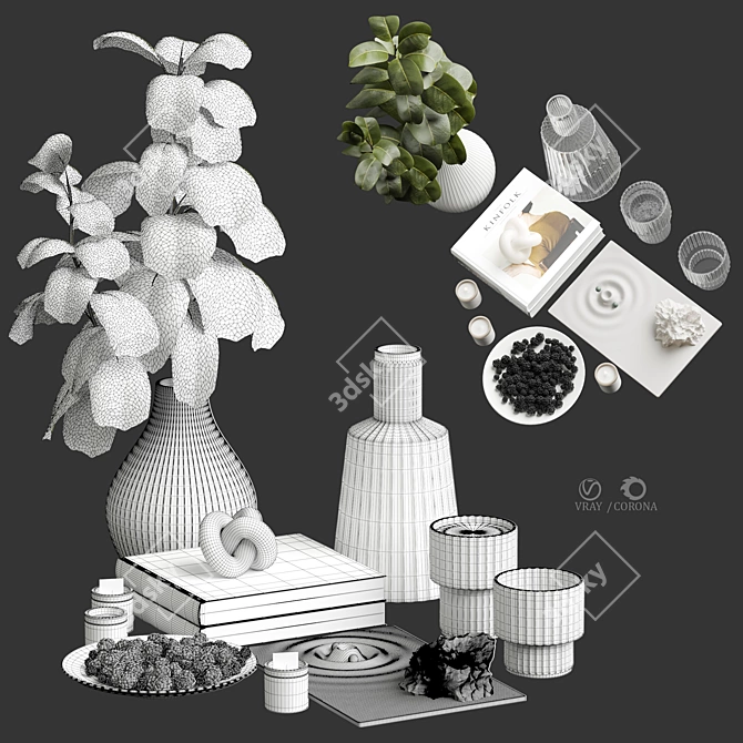 Elegant Decor Set 2015 Max 3D model image 3