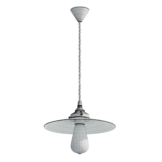 Handcrafted Ceramic Shade, Large Sized 3D model image 6