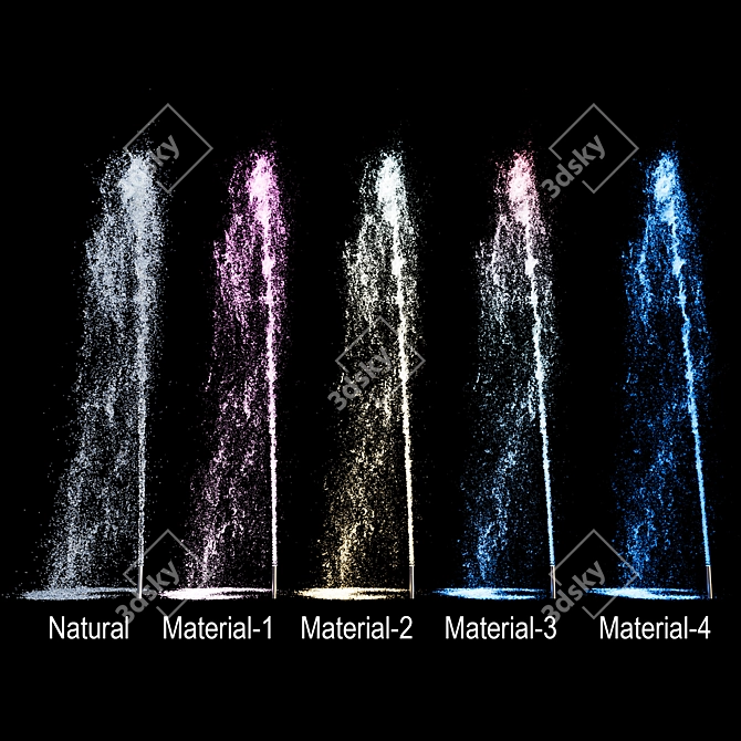 Day-Night Dancing Fountains Ensemble 3D model image 4