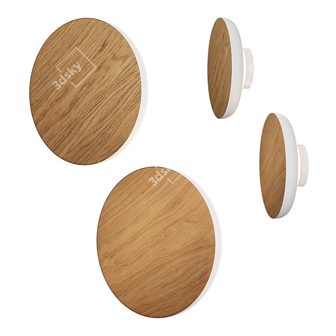 Designer Wall Light Circle Original 3D model image 1