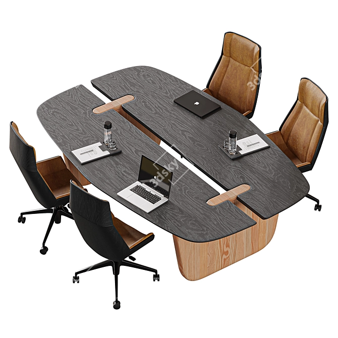 Modern Conference Table | Minimalistic Design 3D model image 4