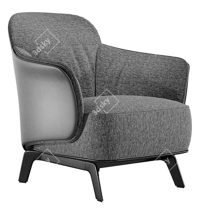 Elegant Poliform KAORI Chair 3D model image 1